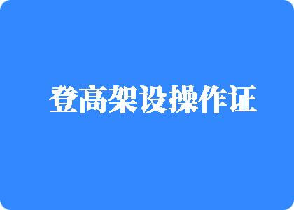 黄片日逼视频登高架设操作证